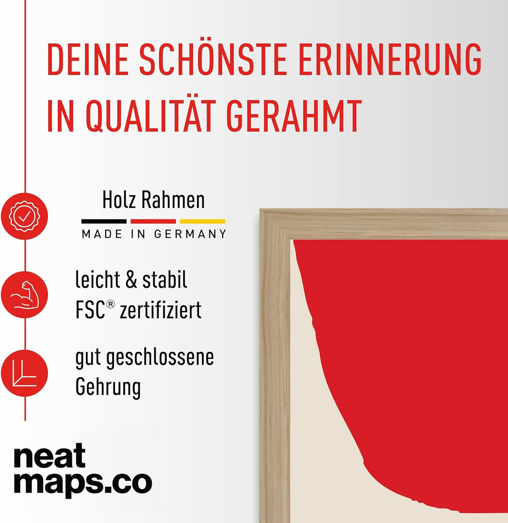Eiche Bilderrahmen – Premium Holzrahmen für Poster & Kunstdrucke