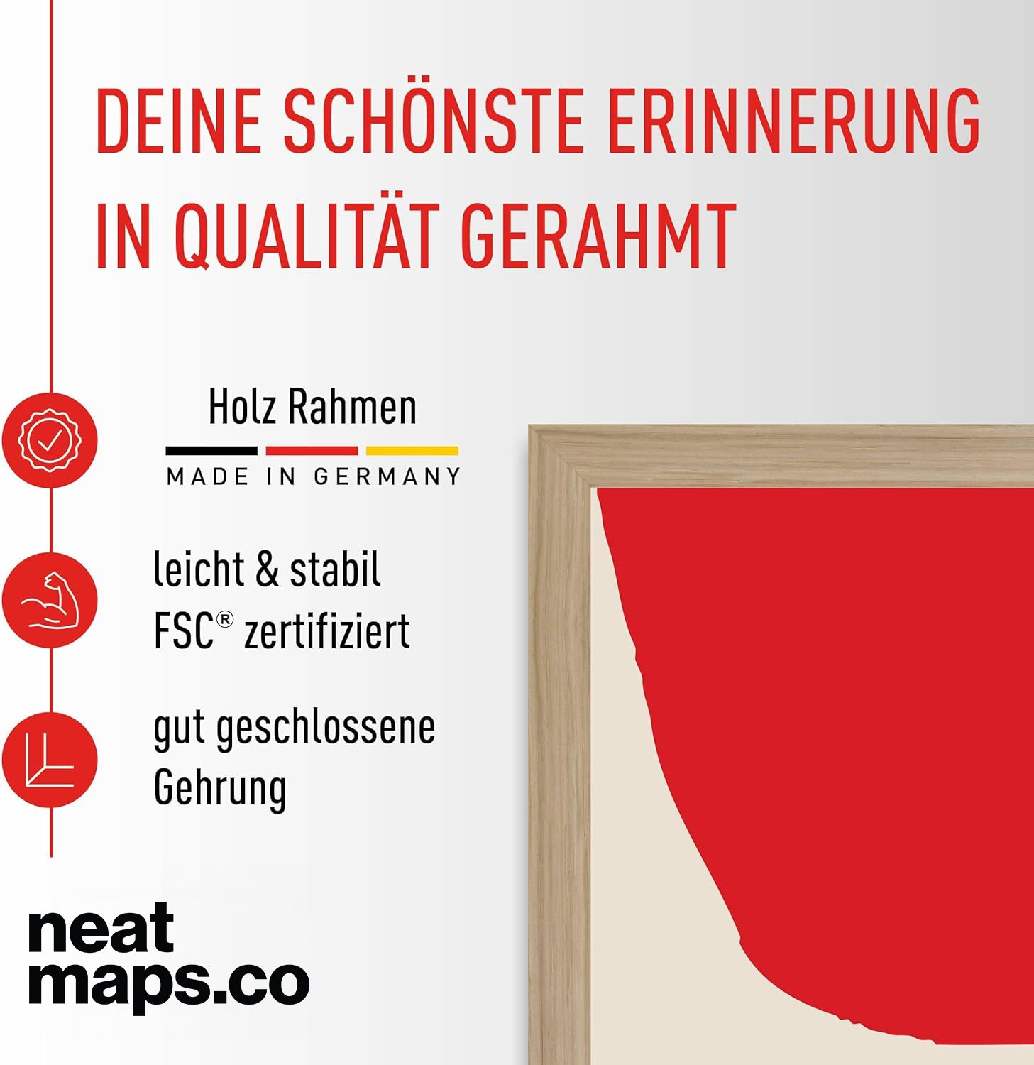 Eiche Bilderrahmen – Premium Holzrahmen für Poster & Kunstdrucke