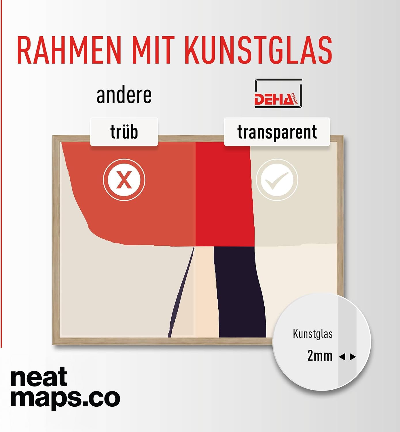 Eiche Bilderrahmen – Premium Holzrahmen für Poster & Kunstdrucke