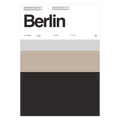 Berlin Typographic City Poster – Minimalist A3 Wall Art