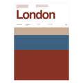 London Typographic City Poster – Minimalist A3 Wall Art