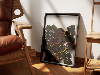 3D effect Formula 1 poster - the perfect gift for every F1 fan!