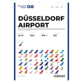 Flughafen Düsseldorf Poster – DUS Aviation Print