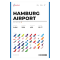 Flughafen Hamburg Poster – HAM Aviation Print