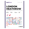 Flughafen London Heathrow Poster – LHR Aviation Print