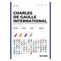 Flughafen Paris Charles de Gaulle Poster – CDG Aviation Print