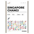 Flughafen Singapur Changi Poster – SIN Aviation Print