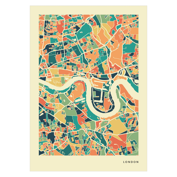 London city map poster