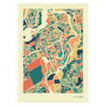 Ottawa Stadtkarte Poster – Polychroma Modern Art Print