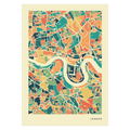 London Stadtkarte Poster – Polychroma Modern Art Print