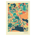 Edinburgh Stadtkarte Poster – Polychroma Modern Art Print