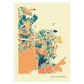 Rio De Janeiro Stadtkarte Poster – Polychroma Modern Art Print