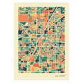 Las Vegas Stadtkarte Poster – Polychroma Modern Art Print