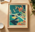 Esslingen Stadtkarte Poster – Polychroma Modern Art Print