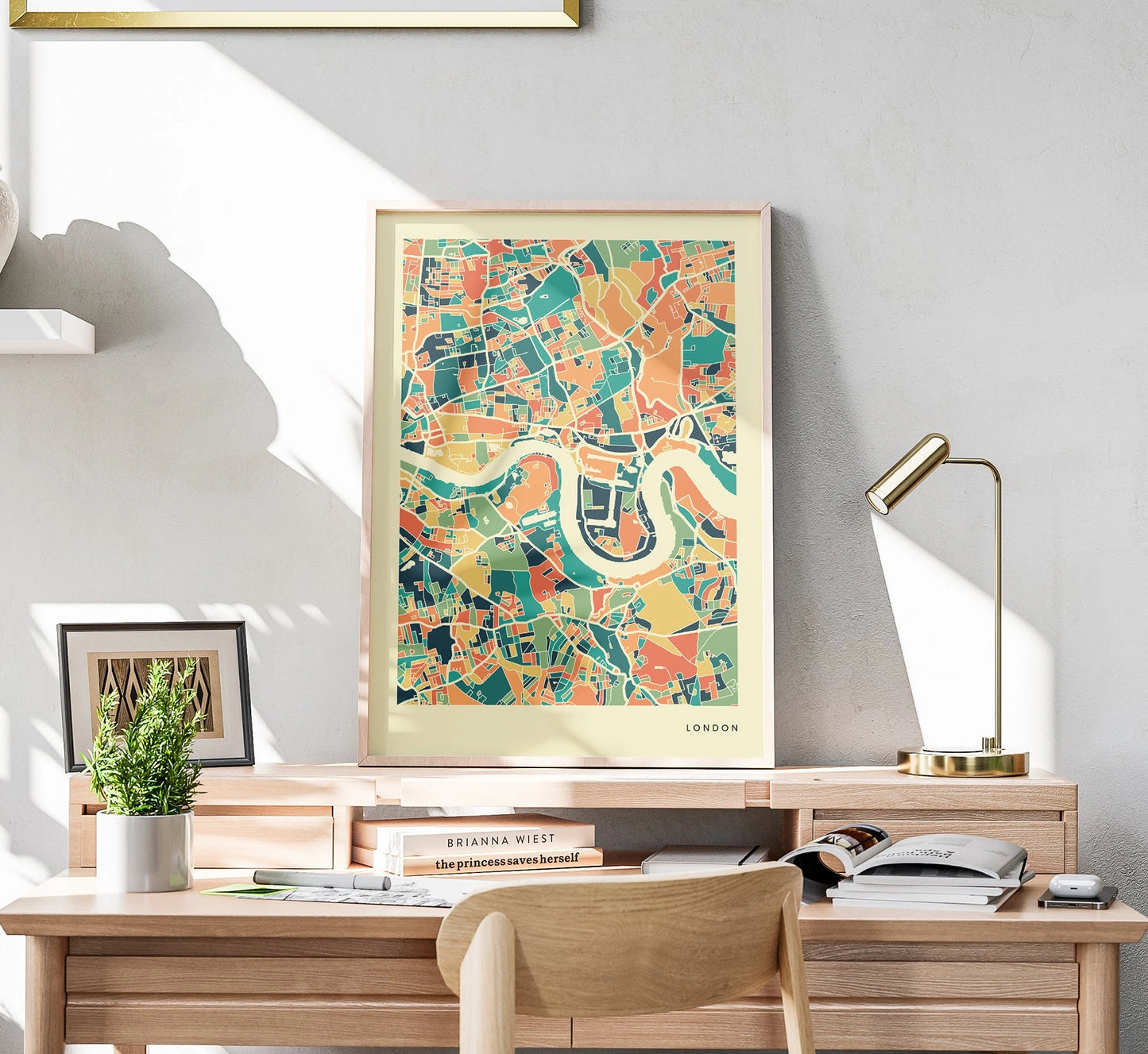 London Stadtkarte Poster – Polychroma Modern Art Print