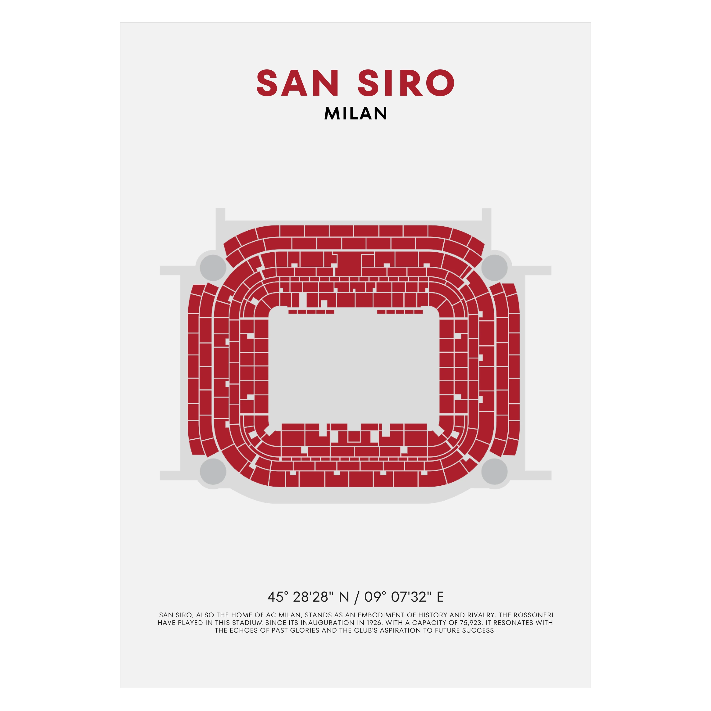 AC Milan San Siro Poster
