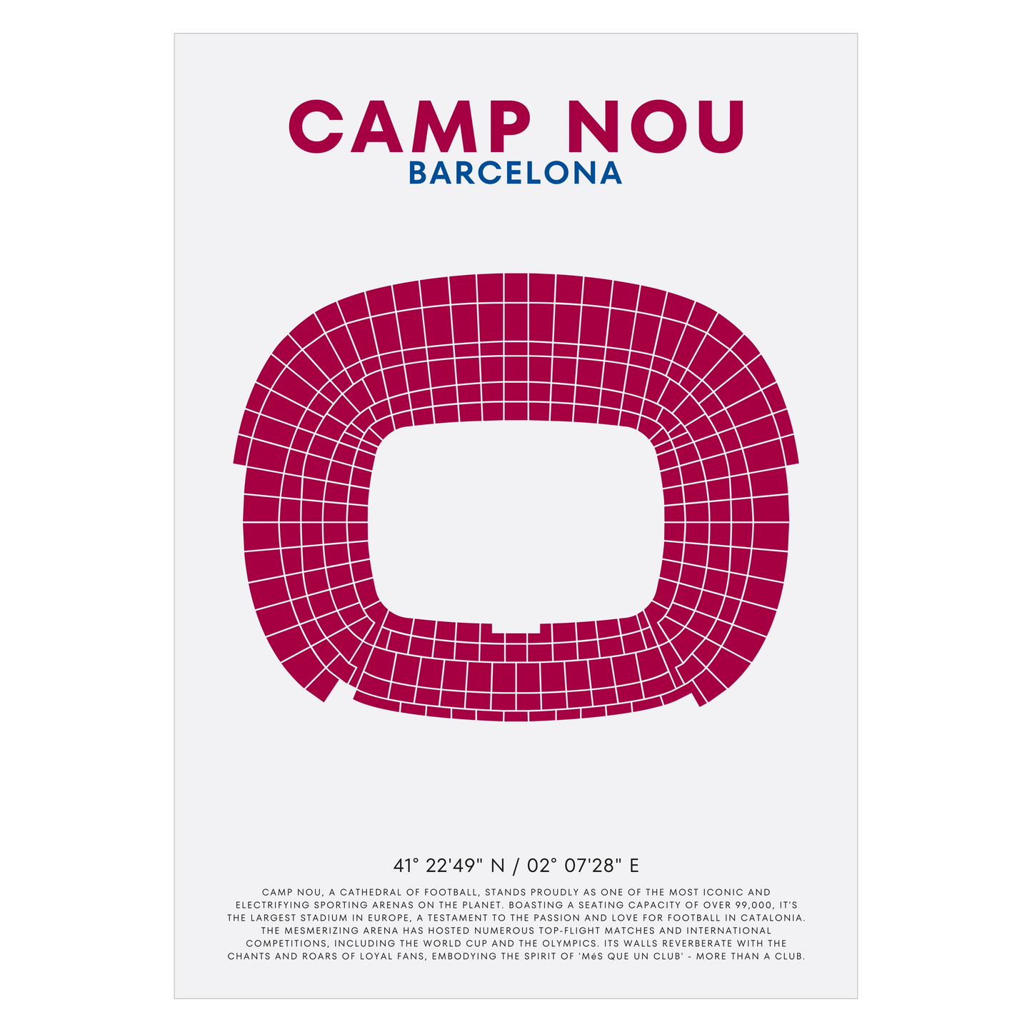 Camp Nou FC Barcelona Poster