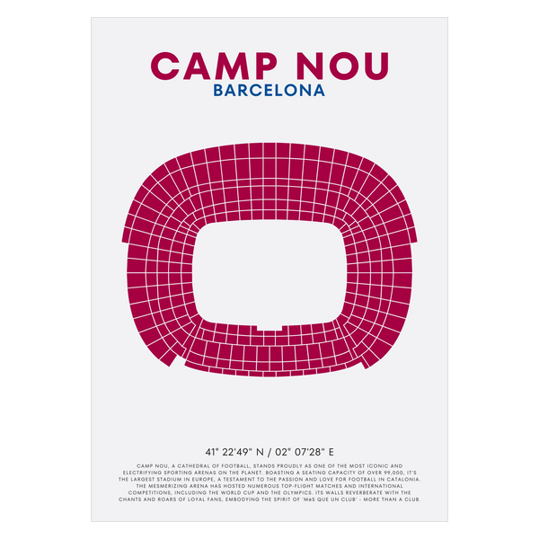 Camp Nou FC Barcelona Poster
