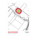 Eintracht Frankfurt Waldstadion Poster