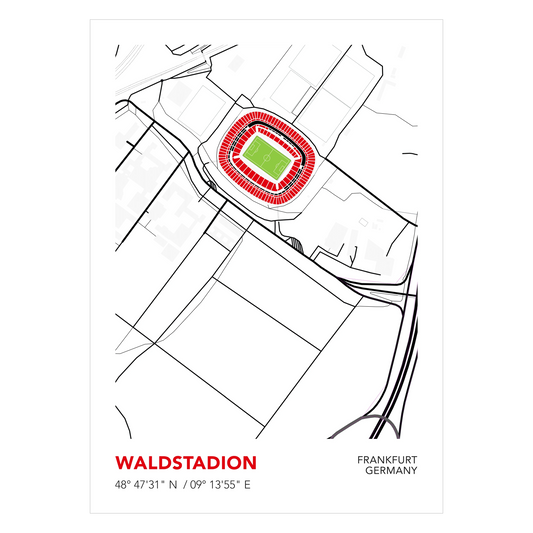 Eintracht Frankfurt Waldstadion Poster