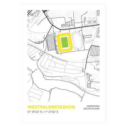 Dortmund Westfalenstadion Poster