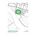 Werder Bremen Weserstadion Poster