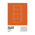 Roland Garros French Open Grand Slam Tennis Poster