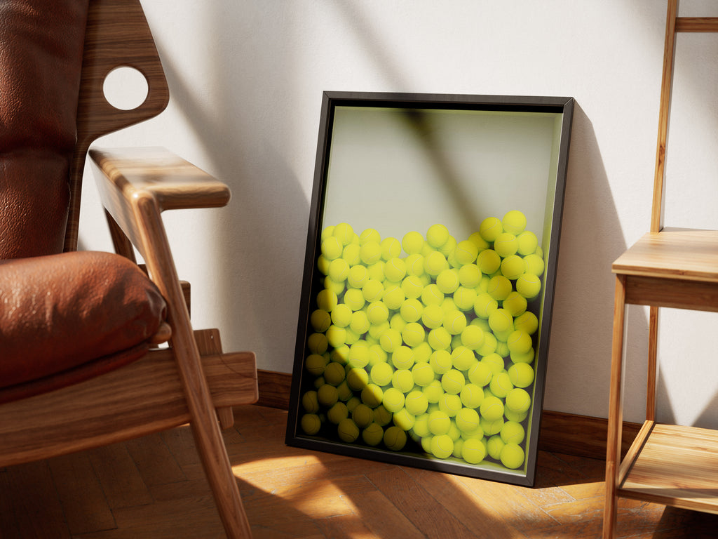 3D-Effekt Tennis Poster