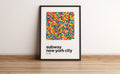 Poster New York Subway U-Bahn Geschenk Einweihung Stadtbahn Minimalistisch Wanddeko Wohnzimmer