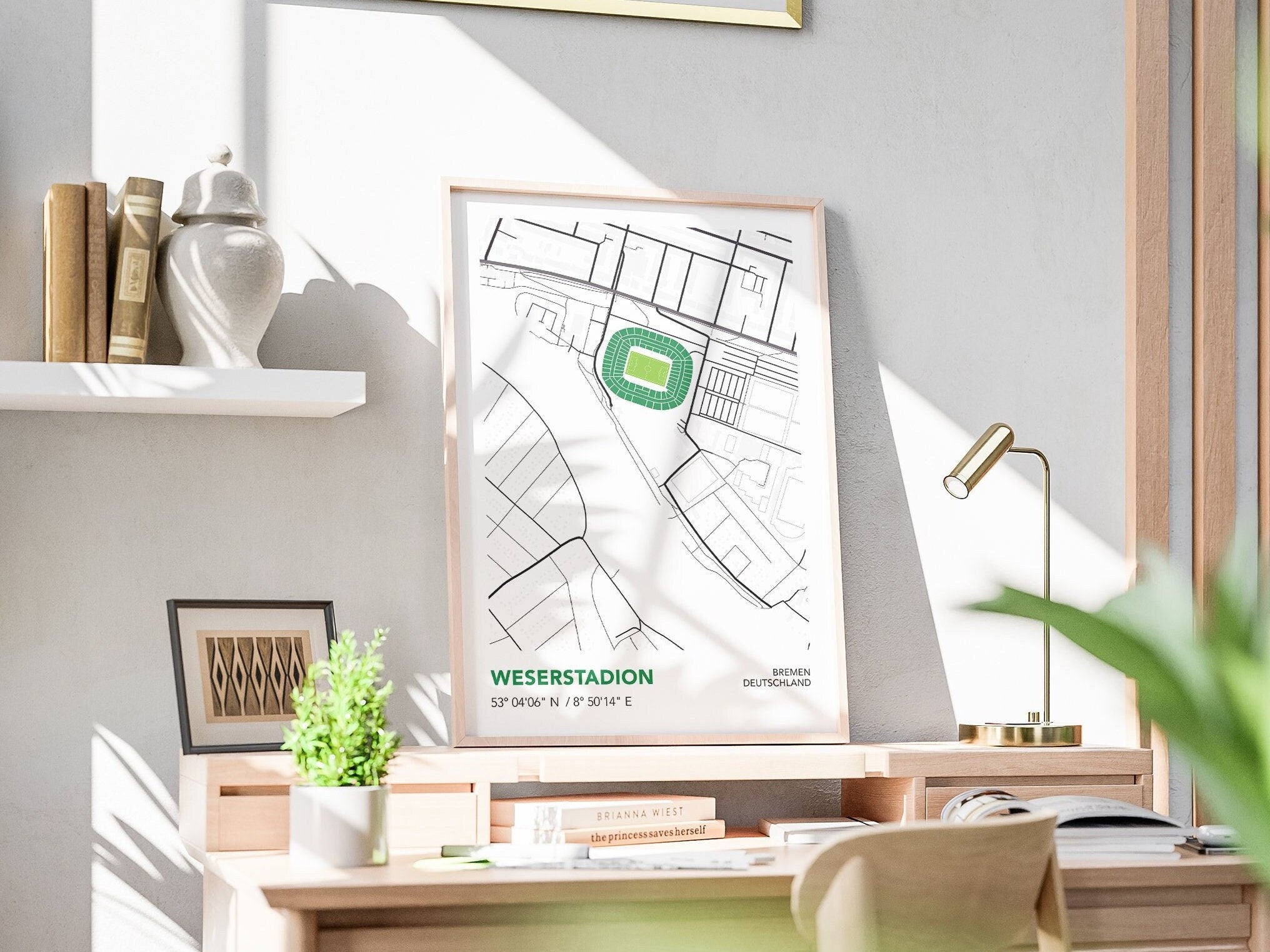 Bremen Weserstadion Poster Werder Bundesliga