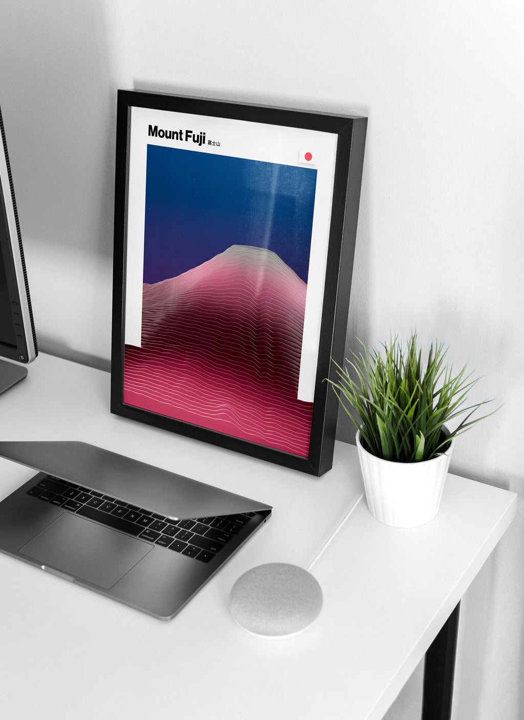 Mount Fuji 3D-Poster - Japan Print Art für Büro Wanddeko