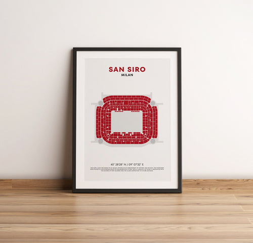 AC Milan San Siro Print stadium poster for fans